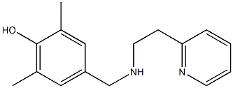 2,6-dimethyl-4-({[2-(pyridin-2-yl)ethyl]amino}methyl)phenol Structure