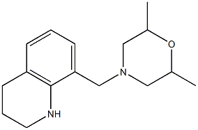 2,6-dimethyl-4-(1,2,3,4-tetrahydroquinolin-8-ylmethyl)morpholine Structure