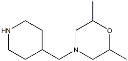 2,6-dimethyl-4-(piperidin-4-ylmethyl)morpholine Structure