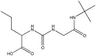 2-[({[2-(tert-butylamino)-2-oxoethyl]amino}carbonyl)amino]pentanoic acid Structure