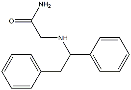 2-[(1,2-diphenylethyl)amino]acetamide Structure