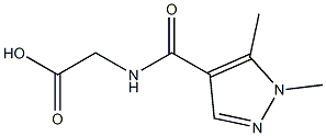 2-[(1,5-dimethyl-1H-pyrazol-4-yl)formamido]acetic acid Structure
