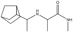 2-[(1-{bicyclo[2.2.1]heptan-2-yl}ethyl)amino]-N-methylpropanamide Structure