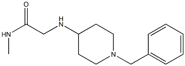 2-[(1-benzylpiperidin-4-yl)amino]-N-methylacetamide 구조식 이미지