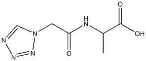 2-[(1H-tetrazol-1-ylacetyl)amino]propanoic acid Structure