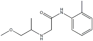 2-[(1-methoxypropan-2-yl)amino]-N-(2-methylphenyl)acetamide 구조식 이미지