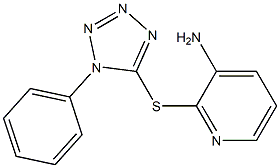 2-[(1-phenyl-1H-1,2,3,4-tetrazol-5-yl)sulfanyl]pyridin-3-amine Structure