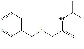 2-[(1-phenylethyl)amino]-N-(propan-2-yl)acetamide 구조식 이미지