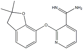 2-[(2,2-dimethyl-2,3-dihydro-1-benzofuran-7-yl)oxy]pyridine-3-carboximidamide Structure