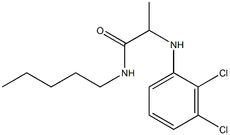 2-[(2,3-dichlorophenyl)amino]-N-pentylpropanamide 구조식 이미지
