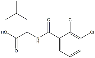 2-[(2,3-dichlorophenyl)formamido]-4-methylpentanoic acid Structure