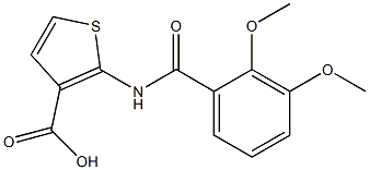 2-[(2,3-dimethoxybenzene)amido]thiophene-3-carboxylic acid Structure