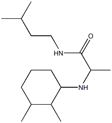 2-[(2,3-dimethylcyclohexyl)amino]-N-(3-methylbutyl)propanamide 구조식 이미지