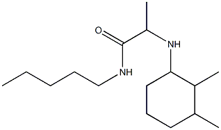 2-[(2,3-dimethylcyclohexyl)amino]-N-pentylpropanamide 구조식 이미지