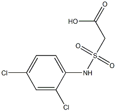 2-[(2,4-dichlorophenyl)sulfamoyl]acetic acid 구조식 이미지