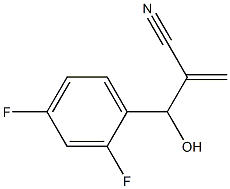 2-[(2,4-difluorophenyl)(hydroxy)methyl]prop-2-enenitrile Structure