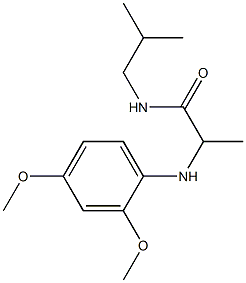 2-[(2,4-dimethoxyphenyl)amino]-N-(2-methylpropyl)propanamide 구조식 이미지