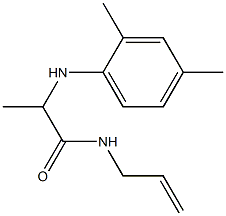 2-[(2,4-dimethylphenyl)amino]-N-(prop-2-en-1-yl)propanamide Structure