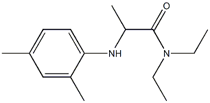 2-[(2,4-dimethylphenyl)amino]-N,N-diethylpropanamide 구조식 이미지