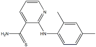 2-[(2,4-dimethylphenyl)amino]pyridine-3-carbothioamide 구조식 이미지