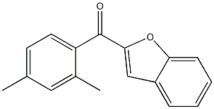 2-[(2,4-dimethylphenyl)carbonyl]-1-benzofuran 구조식 이미지