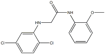 2-[(2,5-dichlorophenyl)amino]-N-(2-methoxyphenyl)acetamide 구조식 이미지