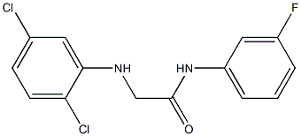 2-[(2,5-dichlorophenyl)amino]-N-(3-fluorophenyl)acetamide 구조식 이미지