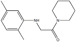 2-[(2,5-dimethylphenyl)amino]-1-(piperidin-1-yl)ethan-1-one 구조식 이미지