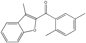 2-[(2,5-dimethylphenyl)carbonyl]-3-methyl-1-benzofuran 구조식 이미지