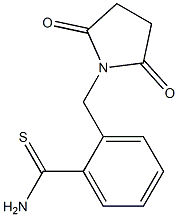 2-[(2,5-dioxopyrrolidin-1-yl)methyl]benzenecarbothioamide 구조식 이미지