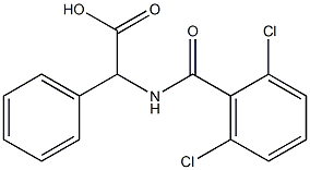 2-[(2,6-dichlorophenyl)formamido]-2-phenylacetic acid 구조식 이미지