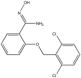2-[(2,6-dichlorophenyl)methoxy]-N'-hydroxybenzene-1-carboximidamide 구조식 이미지