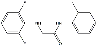 2-[(2,6-difluorophenyl)amino]-N-(2-methylphenyl)acetamide Structure