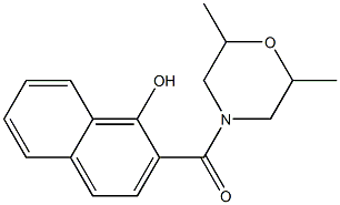 2-[(2,6-dimethylmorpholin-4-yl)carbonyl]naphthalen-1-ol Structure