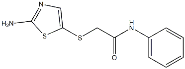 2-[(2-amino-1,3-thiazol-5-yl)thio]-N-phenylacetamide Structure