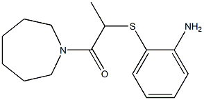 2-[(2-aminophenyl)sulfanyl]-1-(azepan-1-yl)propan-1-one 구조식 이미지