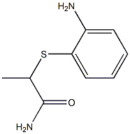 2-[(2-aminophenyl)sulfanyl]propanamide Structure