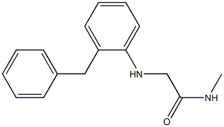 2-[(2-benzylphenyl)amino]-N-methylacetamide 구조식 이미지