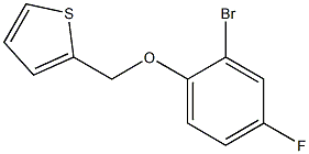 2-[(2-bromo-4-fluorophenoxy)methyl]thiophene Structure