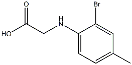 2-[(2-bromo-4-methylphenyl)amino]acetic acid Structure