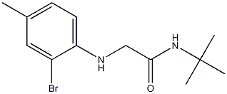 2-[(2-bromo-4-methylphenyl)amino]-N-tert-butylacetamide Structure