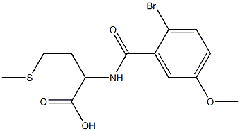 2-[(2-bromo-5-methoxyphenyl)formamido]-4-(methylsulfanyl)butanoic acid Structure