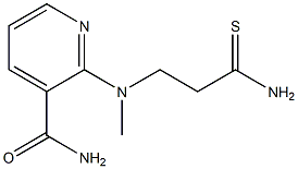 2-[(2-carbamothioylethyl)(methyl)amino]pyridine-3-carboxamide Structure