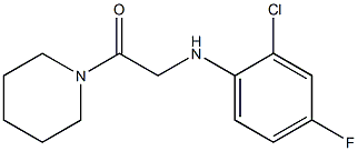 2-[(2-chloro-4-fluorophenyl)amino]-1-(piperidin-1-yl)ethan-1-one 구조식 이미지