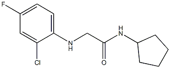 2-[(2-chloro-4-fluorophenyl)amino]-N-cyclopentylacetamide 구조식 이미지