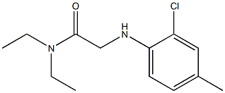 2-[(2-chloro-4-methylphenyl)amino]-N,N-diethylacetamide Structure