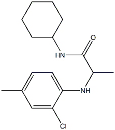 2-[(2-chloro-4-methylphenyl)amino]-N-cyclohexylpropanamide Structure