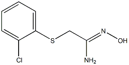 2-[(2-chlorophenyl)sulfanyl]-N'-hydroxyethanimidamide Structure