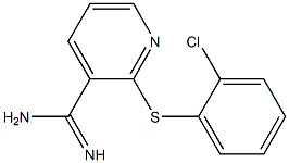 2-[(2-chlorophenyl)sulfanyl]pyridine-3-carboximidamide Structure