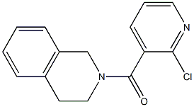 2-[(2-chloropyridin-3-yl)carbonyl]-1,2,3,4-tetrahydroisoquinoline 구조식 이미지